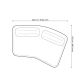 Canapele - Canapea fixa design LUX din 2 module Residenza, Mauritius grey