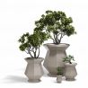 Ghiveci plante design decorativ modern exterior/interior ORIGAMI KASHI 62,5x62,5x80cm