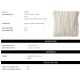 Perne si fete de perne - Perna design LUX Zenon L, Ivory