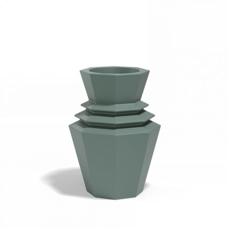 Ghivece - Ghiveci plante design decorativ modern exterior/interior ORIGAMI Hinoki 19x19x25cm