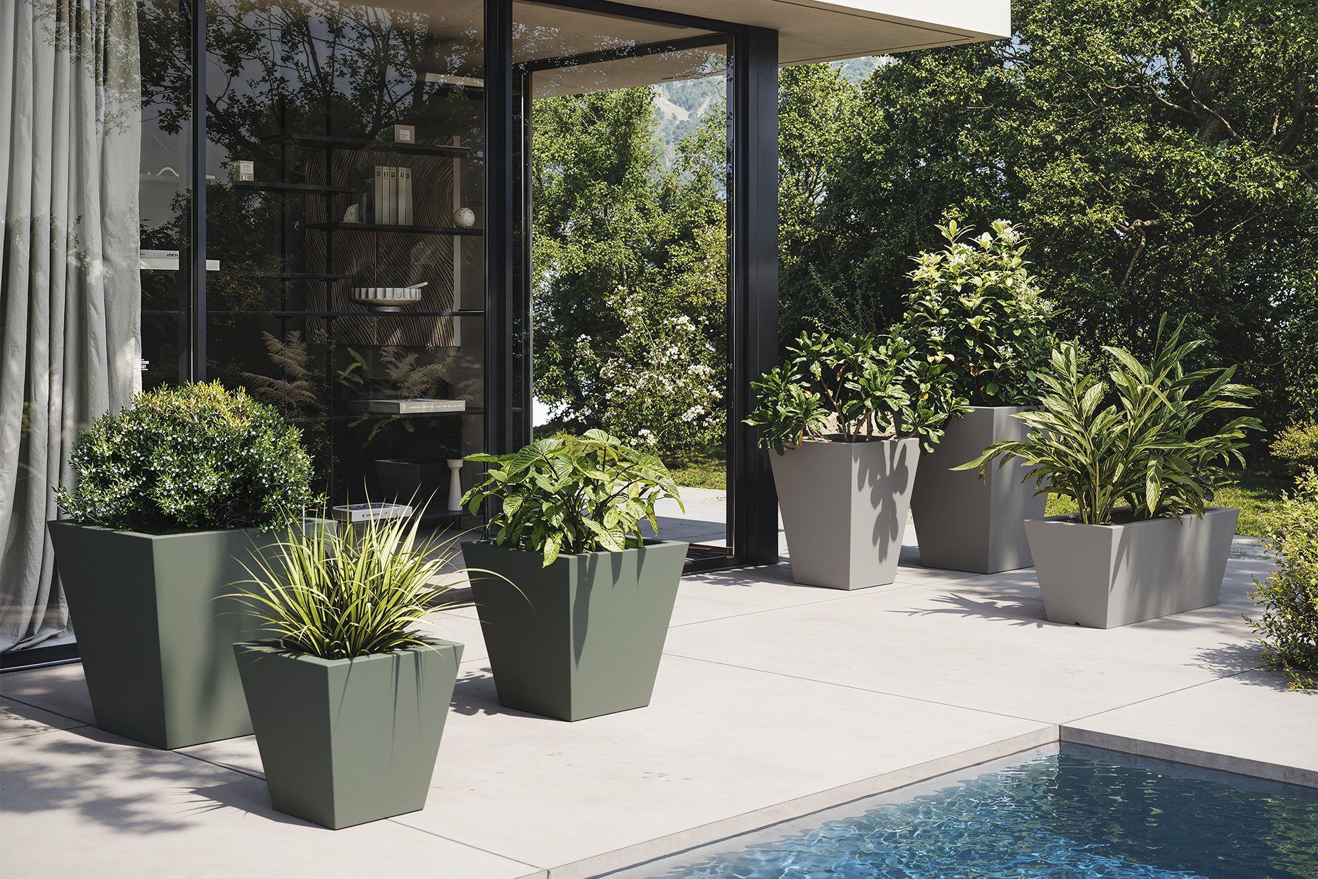 Jardiniera plante design decorativ exterior/interior JARDINIERE 80x...