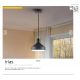 Pendule, Lustre suspendate - Lustra/Pendul din metal design moderm Irias negru/cupru