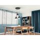 Pendule, Lustre suspendate - Lustra suspendata din metal design moderm Irias 3L negru/cupru