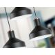 Pendule, Lustre suspendate - Lustra suspendata din metal design moderm Irias 3L negru/cupru