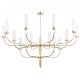 Candelabre, Lustre - Candelabru modern realizat manual din alama Mussa 15L