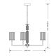 Candelabre, Lustre - Lustra 3 brate moderna realizata manual Artu Ryfel