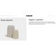 Ghivece - Ghiveci plante design decorativ exterior/interior Organic SQUARE 66x73x57cm