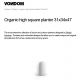 Ghivece - Ghiveci plante design decorativ exterior/interior Organic high square 31x34x47cm