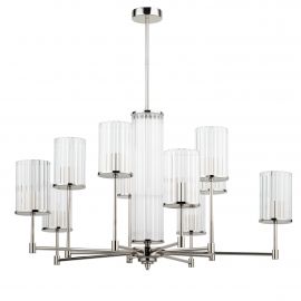 Candelabre, Lustre - Lustra 10 brate moderna realizata manual Empoli Ryfel