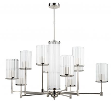 Candelabre, Lustre - Lustra 10 brate moderna realizata manual Empoli Ryfel