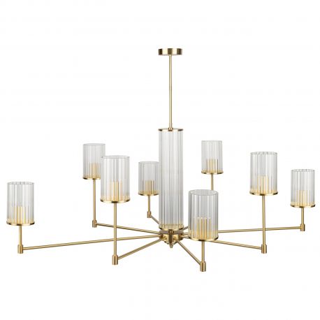 Candelabre, Lustre - Lustra 8 brate moderna realizata manual Empoli Ryfel