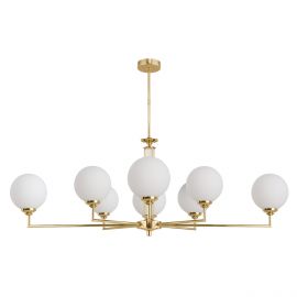 Candelabre, Lustre - Lustra 8 brate moderna realizata manual Artu Glass