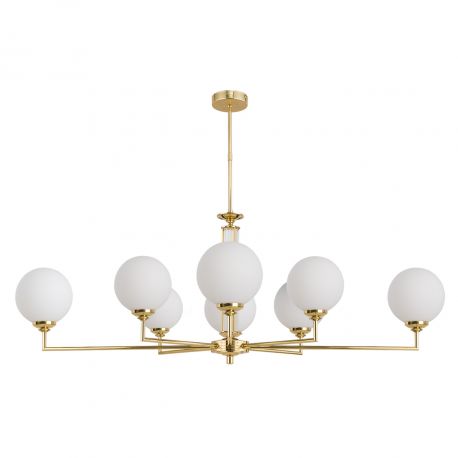 Candelabre, Lustre - Lustra 8 brate moderna realizata manual Artu Glass