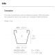 Ghivece - Set de 2 Ghivece plante design decorativ exterior/interior MACETA PLANTER 60×52cm