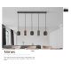 Pendule, Lustre suspendate - Lustra suspendata design moderm Nimes 5L