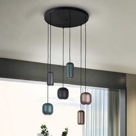 Pendule, Lustre suspendate - Lustra suspendata design moderm Nimes 6L