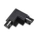 Accesoriu, conector colt negru pentru sinele trifazate TRACK 3LINE L RIGHT GIPS