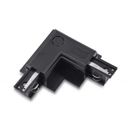 Accesorii iluminat - Accesoriu, conector colt negru pentru sinele trifazate TRACK 3LINE L RIGHT GIPS