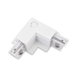 Accesorii iluminat - Accesoriu, conector colt alb pentru sinele trifazate TRACK 3LINE L RIGHT GIPS