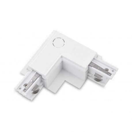Accesorii iluminat - Accesoriu, conector colt alb pentru sinele trifazate TRACK 3LINE L RIGHT GIPS