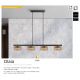 Pendule, Lustre suspendate - Lustra LED suspendata design modern Olaia 4L