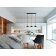 Pendule, Lustre suspendate - Lustra LED suspendata design modern Olaia 3L Fumuriu