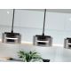 Pendule, Lustre suspendate - Lustra LED suspendata design modern Olaia 3L Fumuriu