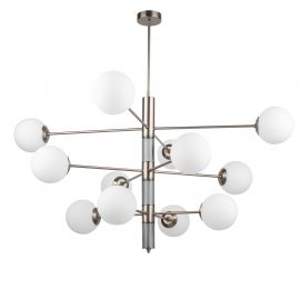 Candelabre, Lustre - Lustra 12 surse de lumina moderna realizata manual Ultimo