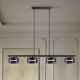 Pendule, Lustre suspendate - Lustra LED suspendata design modern Olaia 4L Fumuriu