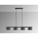 Pendule, Lustre suspendate - Lustra LED suspendata design modern Olaia 4L Fumuriu