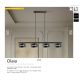 Pendule, Lustre suspendate - Lustra LED suspendata design modern Olaia 4L Fumuriu