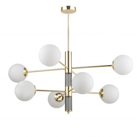 Candelabre, Lustre - Lustra 8 surse de lumina moderna realizata manual Ultimo