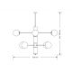 Candelabre, Lustre - Lustra 8 surse de lumina moderna realizata manual Ultimo