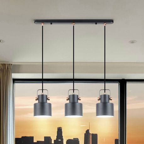 Pendule, Lustre suspendate - Lustra suspendata metal design decorativ Erika 3L