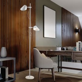 Lampadare - Lampadar/Lampa de podea LED design modern Esino alb