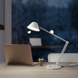 Lampi birou - Veioza/Lampa de birou LED cu brat articulat Taros alba