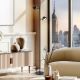 Lampadar/Lampa de podea LED design modern Taros negru