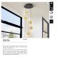Pendule, Lustre suspendate - Lustra LED suspendata design decorativ modern Zaria 5L