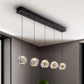 Pendule, Lustre suspendate - Lustra LED suspendata design decorativ modern Zaria 5L