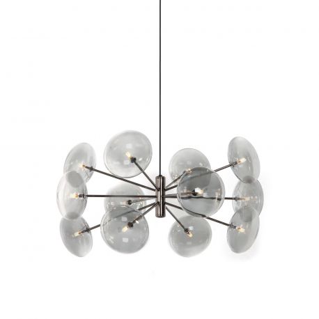 Candelabre, Lustre - Lustra suspendata LUX, Sticla Suflata, Breath