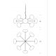 Candelabre, Lustre - Lustra suspendata LUX, Sticla Suflata, Breath