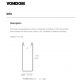 Ghivece - Ghiveci plante design decorativ exterior/interior TOWER 35×100cm
