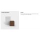 Ghivece - Ghiveci plante design decorativ exterior/interior Square tower pot 20x20x80cm