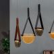 Pendule, Lustre suspendate - Lustra LED LUX, Lemn masiv, Sticla Topita, Dalì