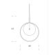 Pendule, Lustre suspendate - Lustra LUX, Lemn, Sticla fuzionata, Dreamy 48x65cm