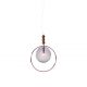 Pendule, Lustre suspendate - Lustra LUX, Lemn, Sticla fuzionata, Dreamy 48x65cm