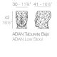 Scaune - Taburete exterior/interior design decorativ ADAN STOOL, mat