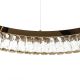 Pendule, Lustre suspendate - Lustra suspendata LED, Metal, Sticla, SAYOV 80 auriu