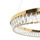 Pendule, Lustre suspendate - Lustra suspendata LED, Metal, Sticla, SAYOV 100 auriu