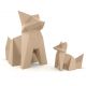 Decoratiuni - Decoratiune/ Statueta exterior sau interior Origami Kokitsune, mat